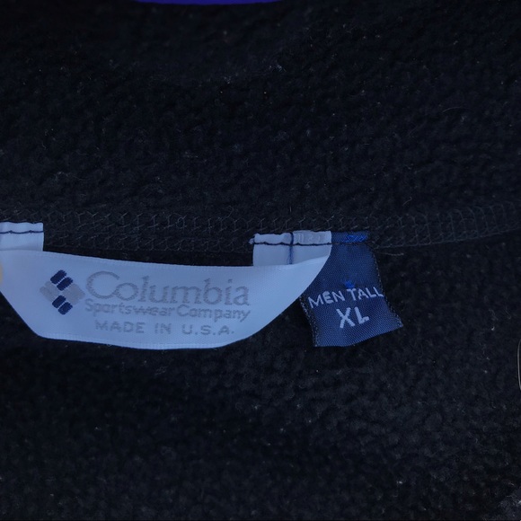 🌟SOLD🌟90’s Columbia Color-Block T-Snap Fleece - Picture 5 of 8